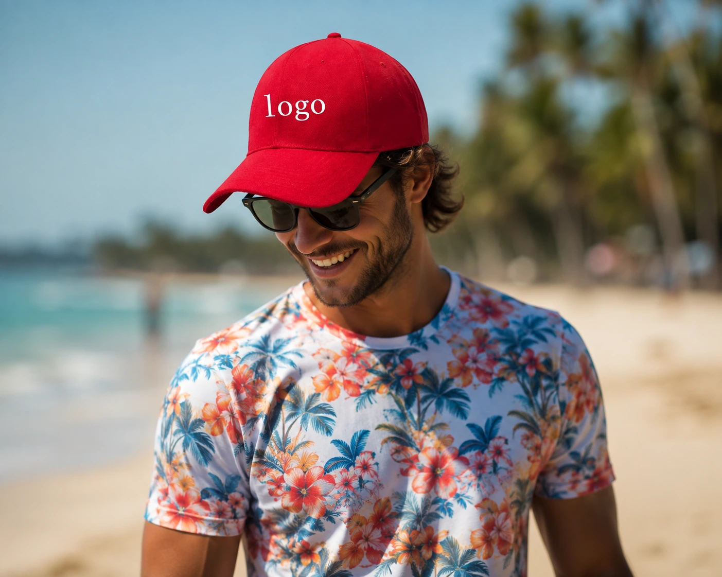 Custom logo baseball cap in Phuket Thailand