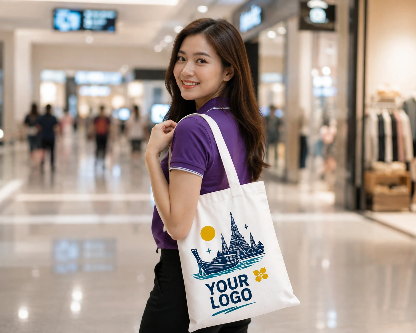Custom tote bag in Thailand